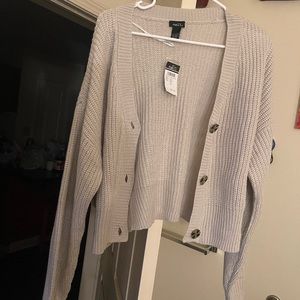 Grey Large Cardigan